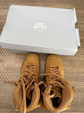 Nike High Top Sneakers in Wheat Brown